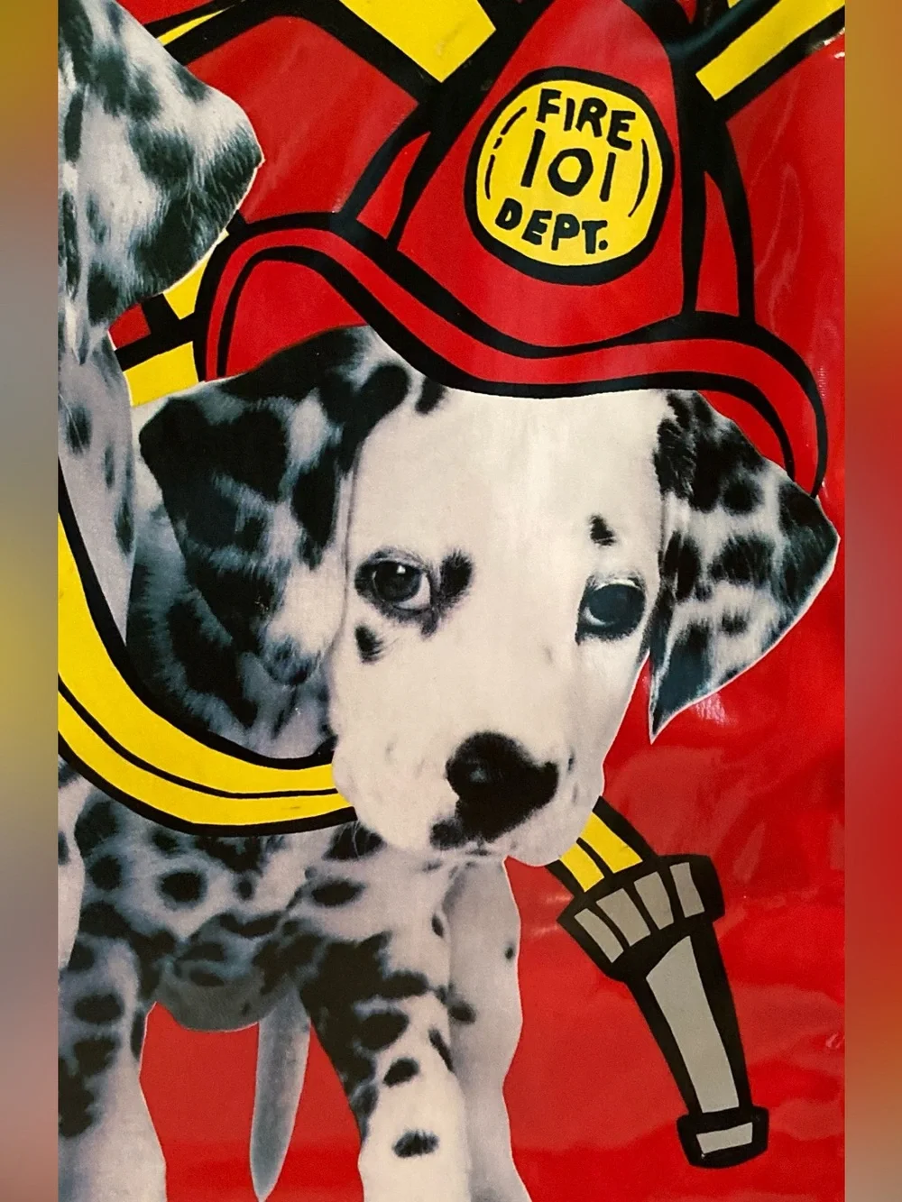 Vintage Kids Red Dalmatian Firefighter Backpack -  Like New